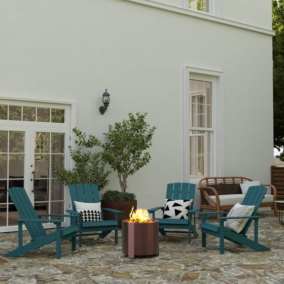 Merrick Lane 19.5" Portable Bronze Finished Steel Smokeless Wood Burning Outdoor Firepit with Waterproof Cover