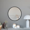 thumbnail image 1 of Merrick Lane 24" Round Accent Wall Mirror in Black with Metal Frame for Bathroom, Vanity, Entryway, Dining Room, & Living Room, 1 of 12