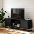 thumbnail image 1 of Merrick Lane 65" Mid-Century Modern TV Stand Made with Durable Engineered Wood in Black Accommodates up to 70" TV's, 1 of 11