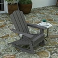 thumbnail image 1 of Merrick Lane Adirondack Rocking Chair with Cup Holder, Weather Resistant HDPE Adirondack Rocking Chair in Gray, 1 of 11