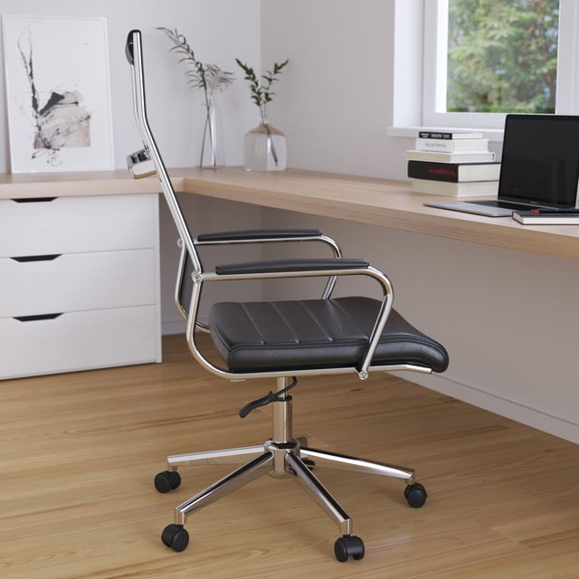 Merrick Lane Black High Mesh-Back Swivel Ergonomic Office Chair with ...