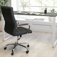 thumbnail image 1 of Merrick Lane Corbin 55" Computer Desk with Rustic Gray Wood Grain Finish & Open White Metal Frame, 1 of 15