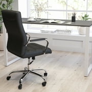 Merrick Lane Corbin 55 Computer Desk with Rustic Gray Wood Grain Finish & Open White Metal Frame