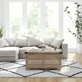 thumbnail image 1 of Merrick Lane Farmhouse Storage Coffee Table, Gray Wash, 1 of 12