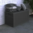 thumbnail image 1 of Merrick Lane Gray 120 Gallon Weather Resistant Outdoor Storage Box for Decks, Patios, Poolside and More, 1 of 10