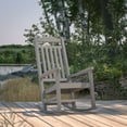 thumbnail image 1 of Merrick Lane Gray Poly Resin Indoor/Outdoor Rocking Chair, 1 of 15