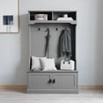 thumbnail image 1 of Merrick Lane Hallway Tree Storage Bench, Engineered Wood, Gray, 86 lb, 1 of 14