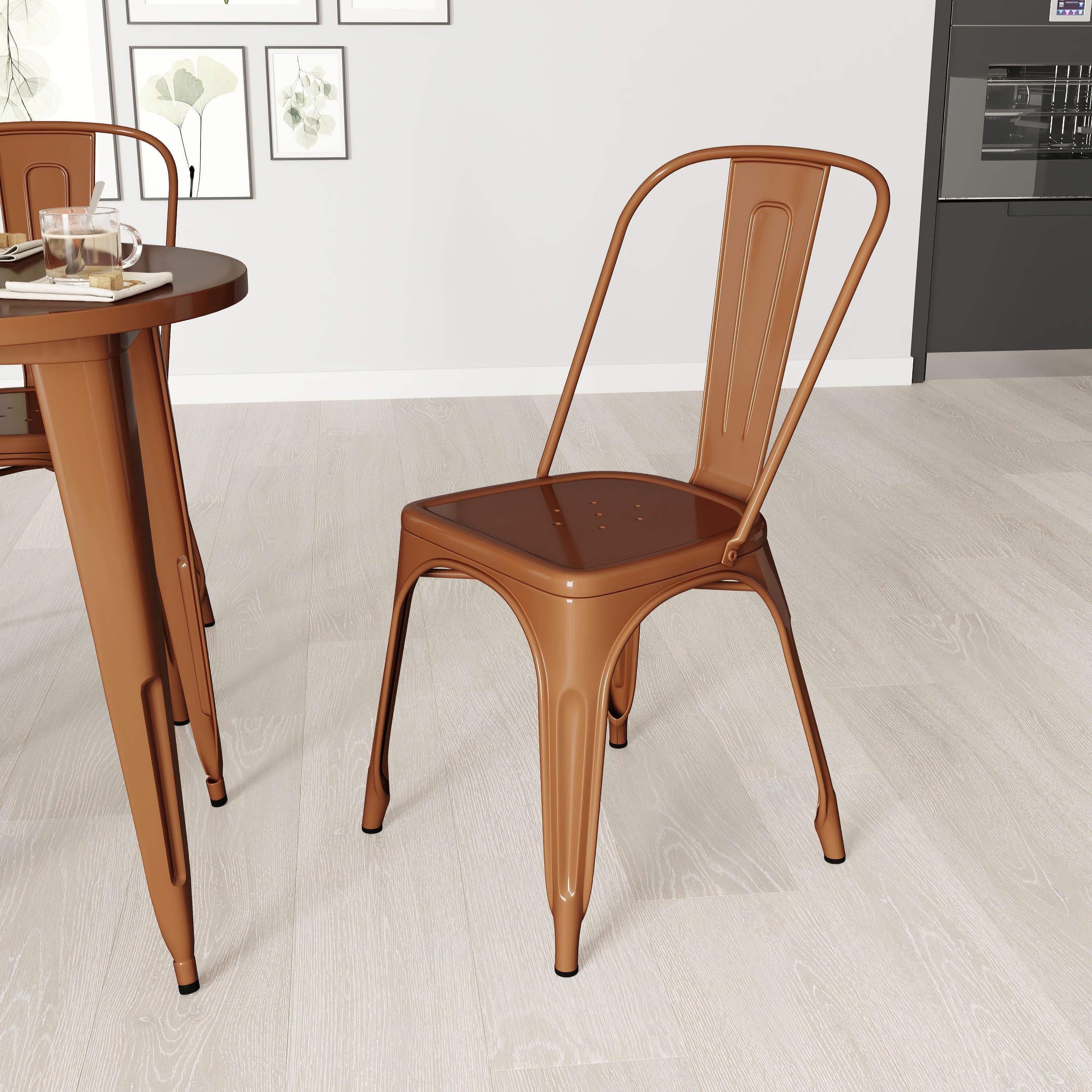 Galvanized metal chairs outlet