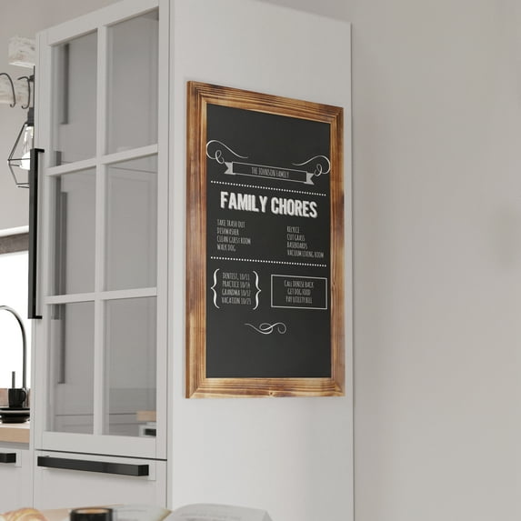 Merrick Lane Magnetic Wall Mount Chalkboard Sign with Eraser