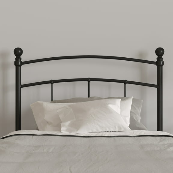 Merrick Lane Metal Twin Size Headboard Contemporary Arched Headboard With Adjustable Rail Slots