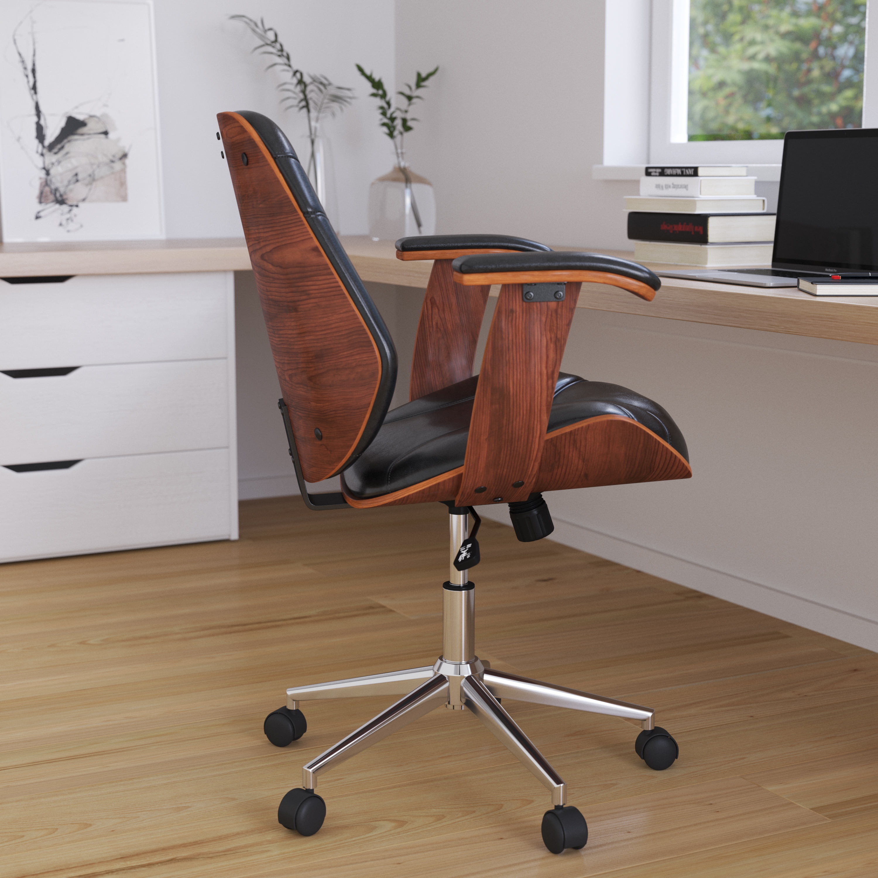 Merrick Lane Mid-Back Ergonomic Office Chair Executive Swivel