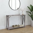 thumbnail image 1 of Merrick Lane Modern Farmhouse Engineered Wood Entryway Table and Powder Coated Steel Accents in Gray Wash, 1 of 12