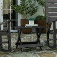 thumbnail image 1 of Merrick Lane Outdoor Folding Side Table, Portable All-Weather HDPE Adirondack Side Table in Black, 1 of 12