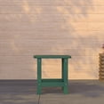 thumbnail image 1 of Merrick Lane Poly Resin Indoor/Outdoor All-Weather Adirondack Side Table in Green, 1 of 12