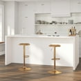 thumbnail image 1 of Merrick Lane Retro Style Height Adjustable Barstool with Footrest in Gold, 1 of 11