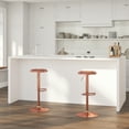 thumbnail image 1 of Merrick Lane Retro Style Height Adjustable Barstool with Footrest in Rose Gold, 1 of 12