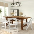 thumbnail image 1 of Merrick Lane Set of 4 Solid Wood Dining Chairs with Foldable Design and Elegant Finish in White, 1 of 13
