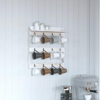 Buy Kitchen Storage Coffee Cup Holder Wall Décor Rack Shelf