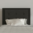 thumbnail image 1 of Merrick Lane Twin Size Headboard Black Fabric Upholstered Button Tufted Headboard With Metal Frame and Adjustable Rail Slots, 1 of 12