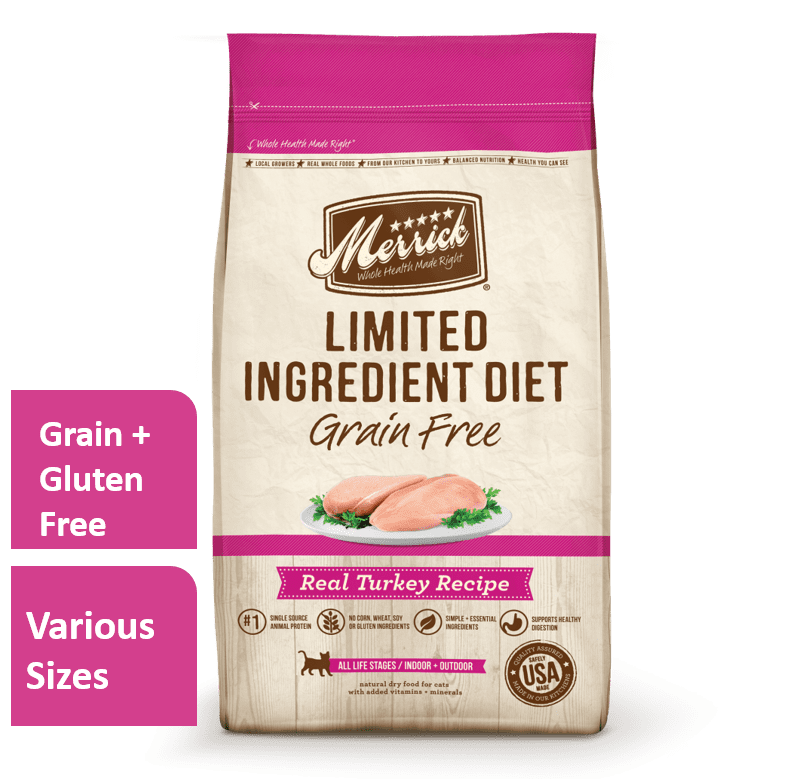 Merrick Limited Ingredient Diet GrainFree with Real Turkey Dry Cat