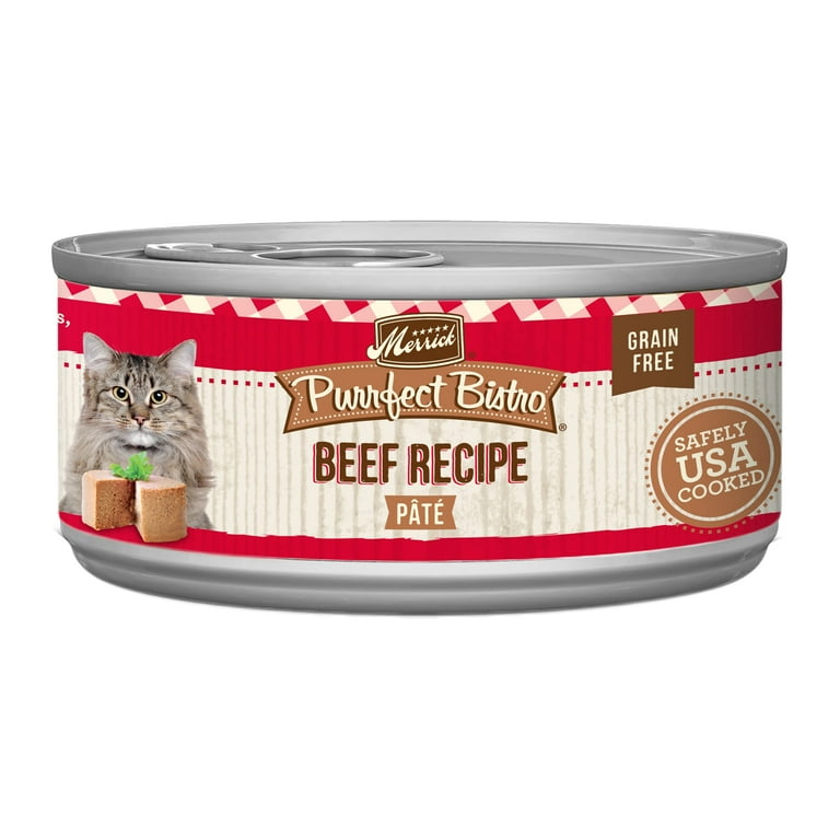 Merrick Purrfect Bistro Beef Pate Grain-Free Canned Cat Food Merrick Purrfect Bistro Beef Pate Grain-Free Canned Cat Food