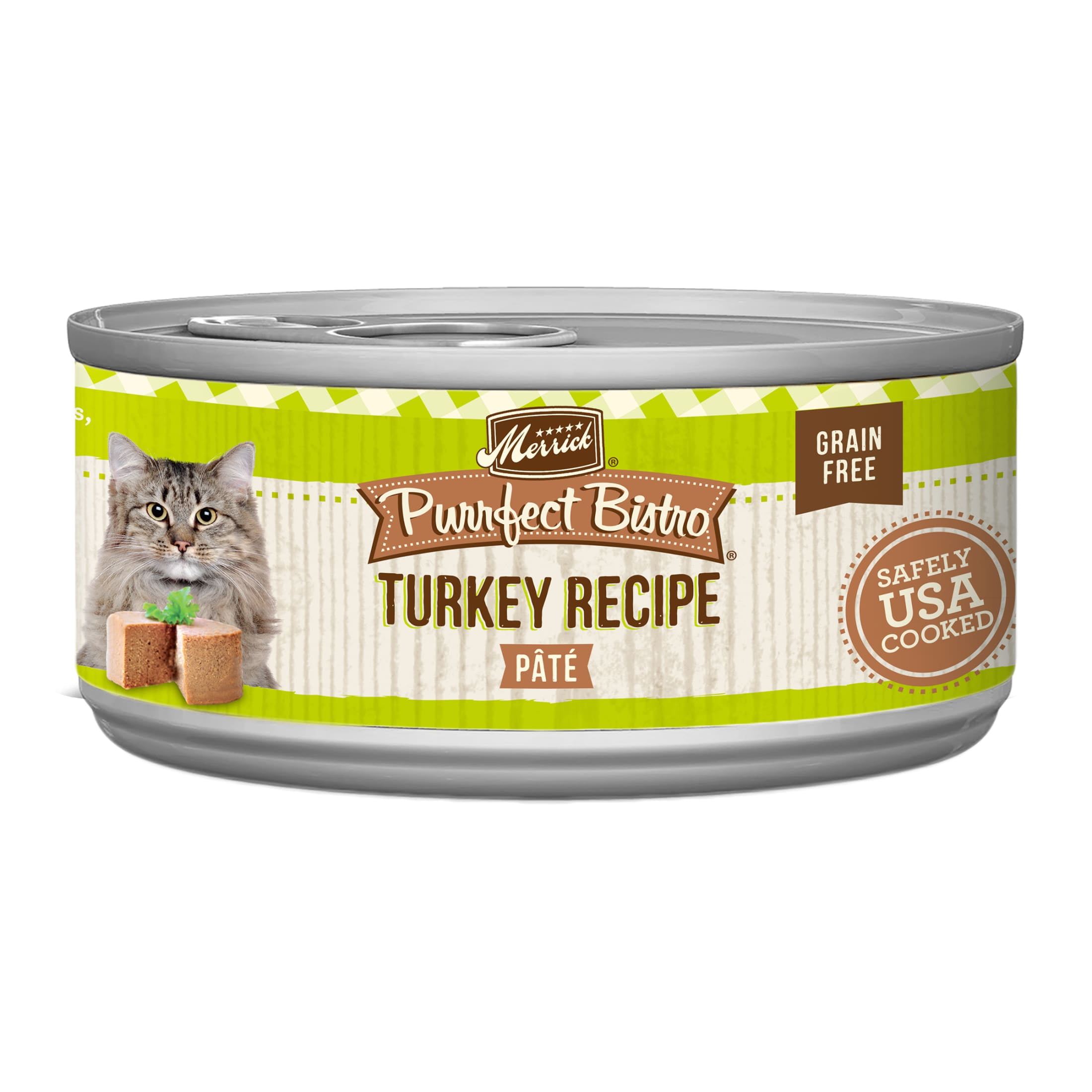 Merrick Purrfect Bistro Grain Free Premium Soft Canned Pate Adult Wet Cat Food High Protein Turkey Recipe Walmart