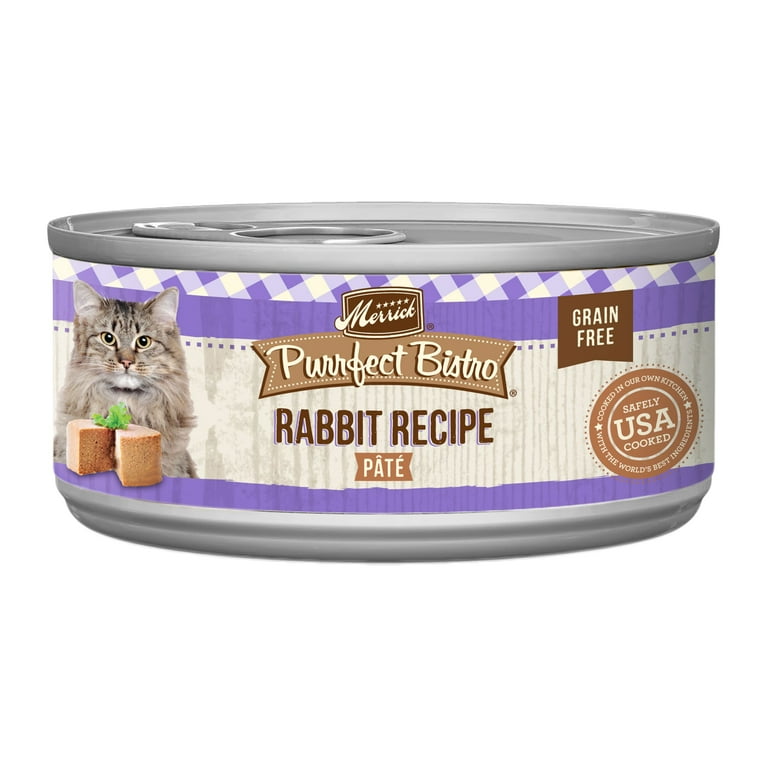 Merrick Purrfect Bistro Rabbit Pate Grain-Free Canned Cat Food Merrick Purrfect Bistro Rabbit Pate Grain-Free Canned Cat Food
