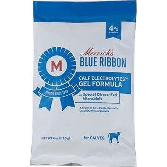 Merrick's Animal Health D Blue Ribbon Electrolyte Gel Calf 4 Oz