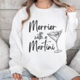 thumbnail image 1 of Merrier with a Martini Christmas Sweatshirt, 1 of 4