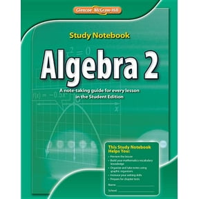 Merrill Algebra 2 Algebra 2, Study Notebook, (Paperback)