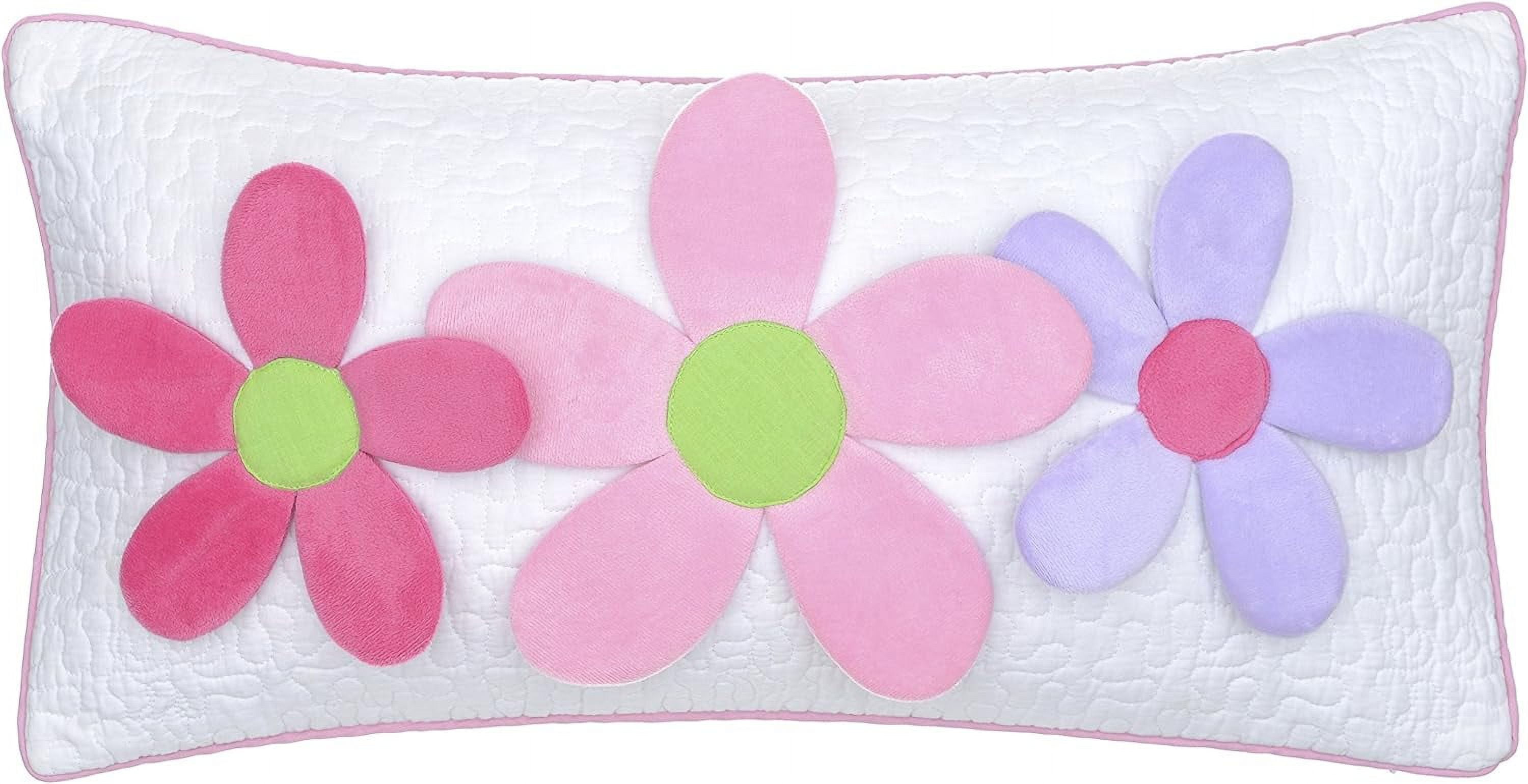 Merrill Girl 3D Flwr Pillow , Lilac White - Walmart.com