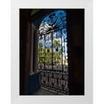 thumbnail image 1 of Merrill Images 15x18 White Modern Wood Framed Museum Art Print Titled - Cuba-Camaguey-UNESCO World Heritage Site-wrought iron grill in giant window of colonial mansion, 1 of 4