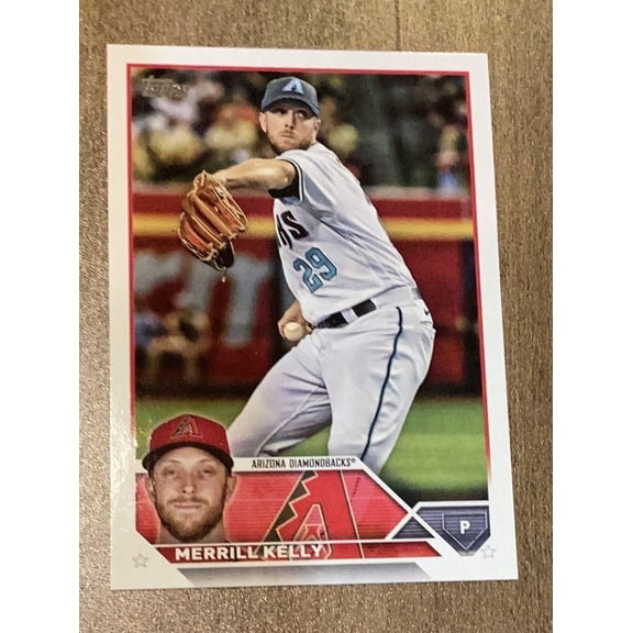 Merrill Kelly 71 Arizona Diamondbacks MLB 2023 Topps baseball trading card