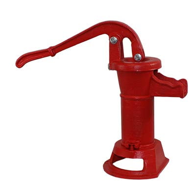 Merrill PUMP125 Hand Water Pump, No-Lead Cast Iron Pitcher Pump 1-1/4" Pipe Connection, Shallow Well / Rain Barrel / Garden Use, Max Lift 2530 ft