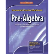 Pre-Owned Pre-Algebra Homework Practice Workbook (Paperback) 0078907403 9780078907401