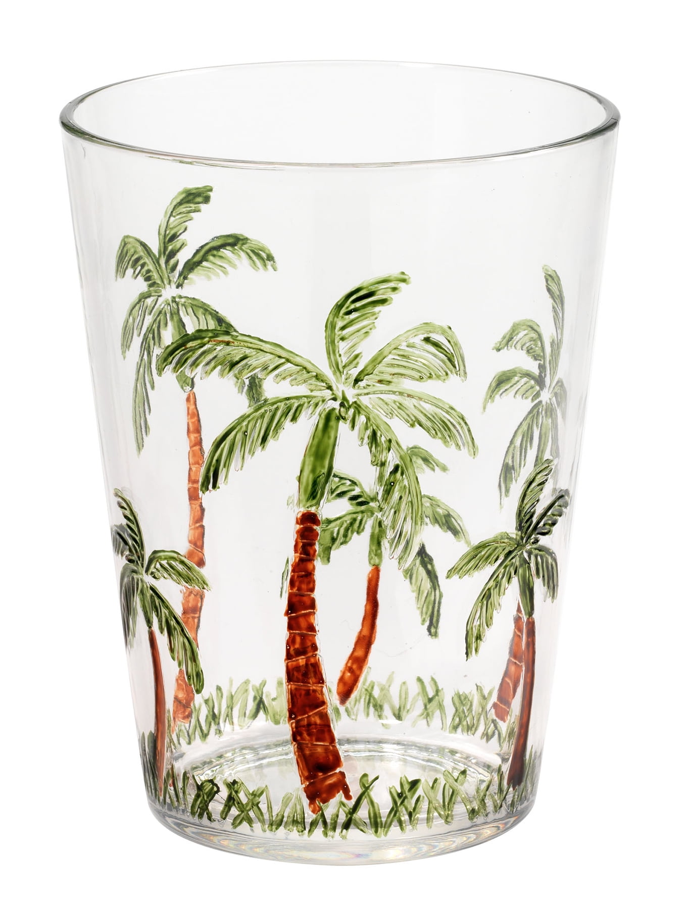 Clear Acrylic Palm Tree Design Summer Tumbler, 16oz