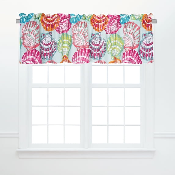 Merritt Island 100% Cotton Set of 2 Window Valances 15.5" x 72"