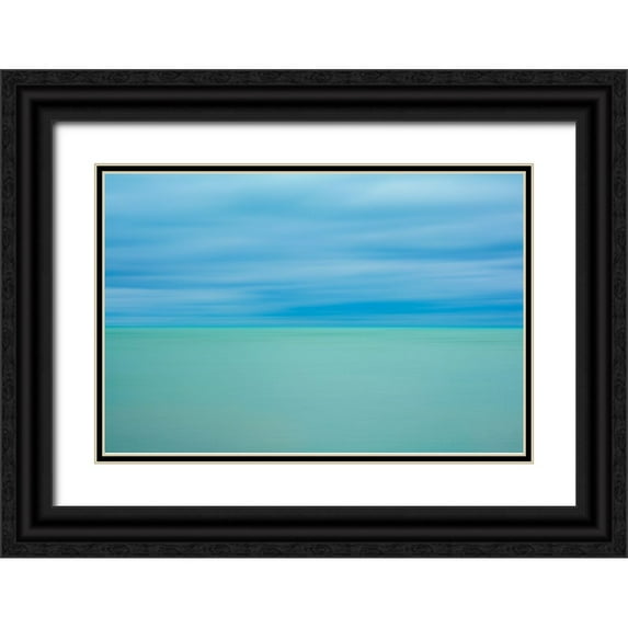 Merritt, Susan 14x11 Black Ornate Wood Framed with Double Matting Museum Art Print Titled - Calm Waters