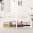 thumbnail image 1 of Merrland 12 Inch Full Size Metal Platform Bed Frame, Heavy-Duty, Under-Bed Storage Space, Easy Assembly, Headboard Compatible, White, 1 of 9