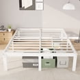thumbnail image 1 of Merrland 14" Full Size Metal Platform Bed Frame with Under-bed Storage, Heavy-duty, No Box Spring Needed, Easy Assembly, White, 1 of 9
