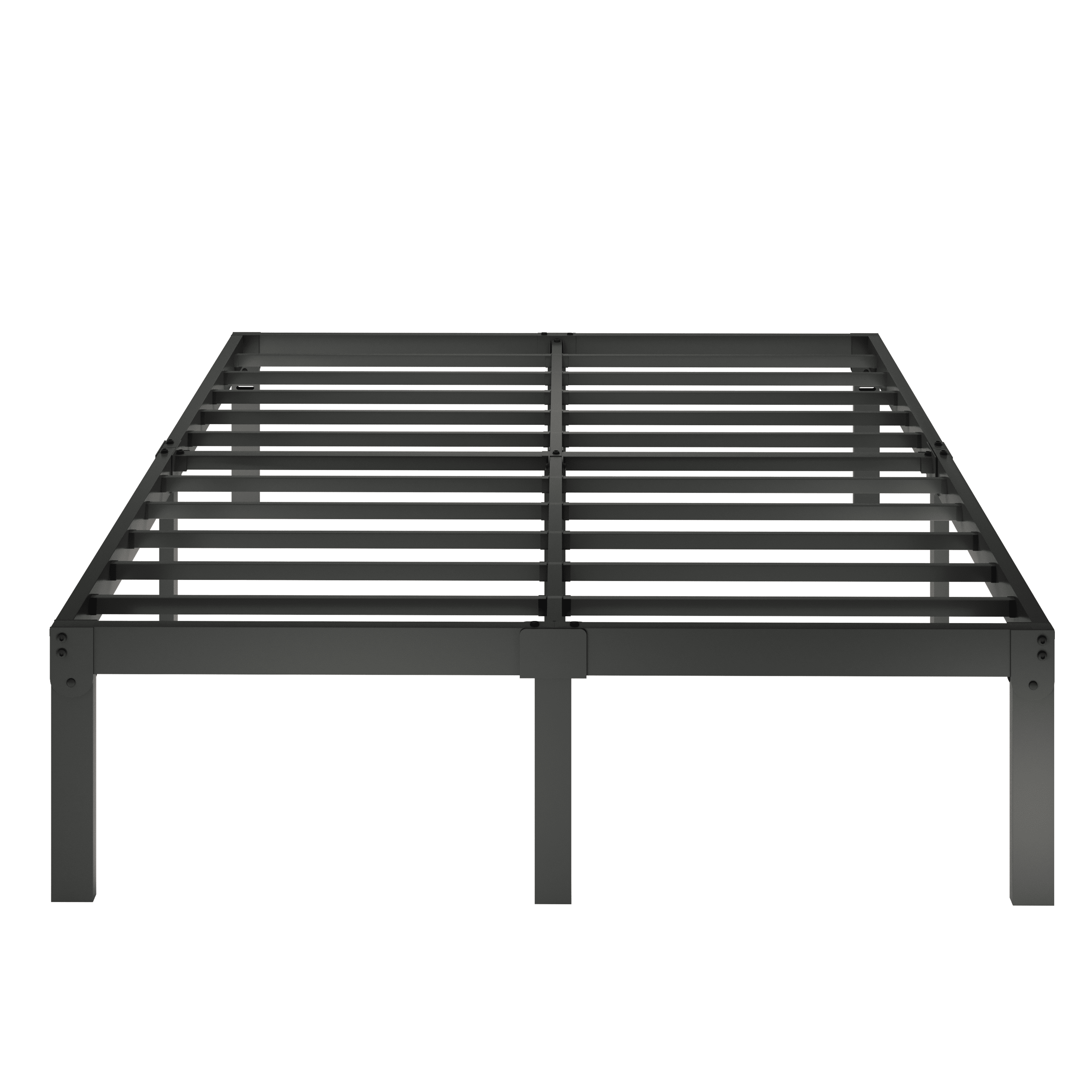 Merrland 14" Queen Bed Frame, Metal Platform Bed with Under-bed Storage, No Box Spring Needed, Easy Assembly, Black