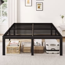 Merrland 7" Queen Metal Bed Frame for Box Spring and Mattress, Heavy ...