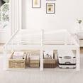 thumbnail image 1 of Merrland 18" Queen Size Metal Platform Bed Frame, Heavy-Duty, Ample Under-Bed Storage, No Box Spring Needed, White, 1 of 9