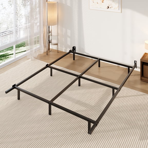 Merrland Heavy Duty Queen Metal Bed Frame, 9-Leg Support for Box Spring & Mattress, 2000-lb Capacity, Black