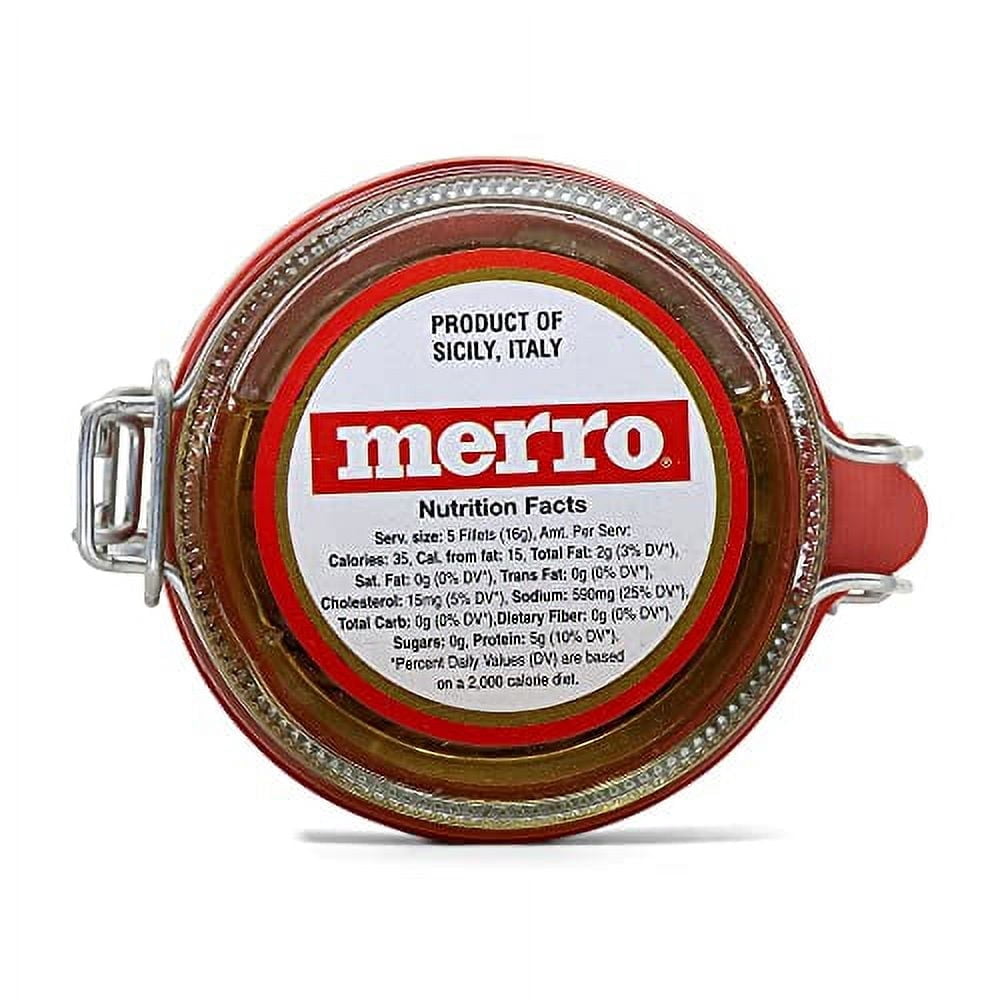 Merro Anchovy Fillets in Pure Olive Oil 24oz