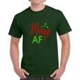 thumbnail image 1 of Merry Af Funny Risque Christmas T-shirt Yuletide Holiday Tee Fun Gift T Shirt, 1 of 1