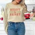 thumbnail image 1 of Merry And Bright Checkered | Sweatshirt, 1 of 4
