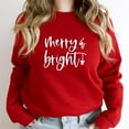thumbnail image 1 of Merry And Bright Christmas Lights Funny Family Matching Holiday Graphic SW6787 Unisex Sweatshirt, Up to Size 5XL, 1 of 2