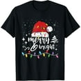 thumbnail image 1 of Merry And Bright Christmas Lights Xmas for Men Women Kids T-ShirtMen and women, Black T-shirt, size: Extra large, 1 of 4