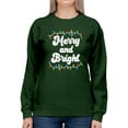 thumbnail image 1 of Merry And Bright Lights Sweatshirt Women -Smartprints Designs, Female x-Large, 1 of 4